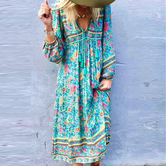 Spell Dresses & Skirts - 🌺🎉HP🎉🌺 NWT Spell & The Gypsy Folk Town Boho Midi Dress